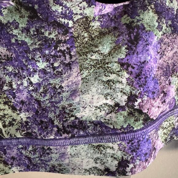 Lululemon Break Free Sports Bra in Vivid Vision Purple Black Size 6 W2ANIS New - Picture 4 of 5